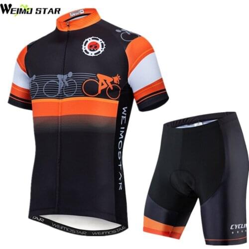 Weimostar Pro Cycling Clothing Man Summer Cycling Wear Mountain Bike Clothing Ropa Ciclismo Team Bicycle Cycling Jersey Set