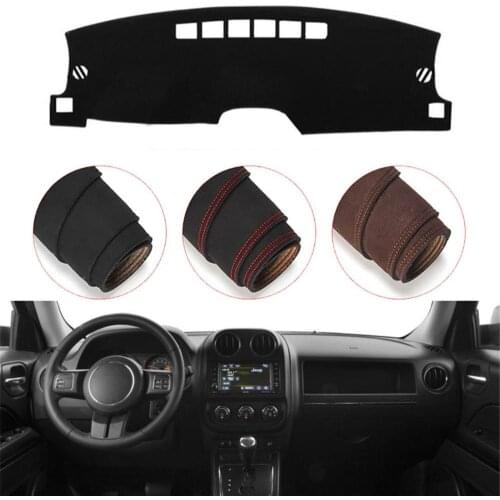 Console Dashboard Suede Mat Protector Sunshield Cover Fit For Jeep Patriot 2010-17 Compass 2011-17