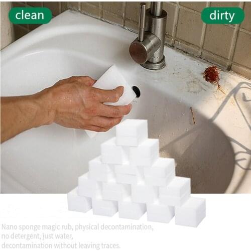 1/10/30/100pcs Magic Sponge Eraser Cleaning Multi-function Foam Cleaner Kitchen Bathroom Cleaning Tools Nano Melamine Sponges