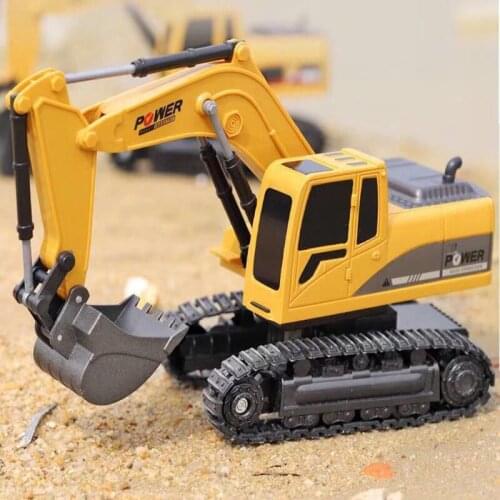 1/24 6CH RC Alloy Excavator Simulation Engineering Vehicle Charging Remote Control Model