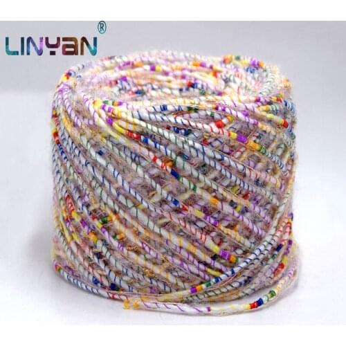 250g Fancy wool cotton golden silk thread Medium thickness sewing thread yarn for knitting yarn for crochet knit yarn ZL49