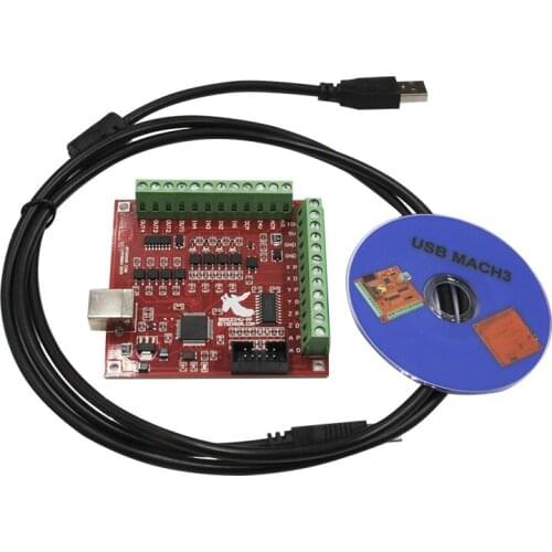 MACH3 4 Axis 100Khz USB CNC Wood Router Machine Smooth Stepper Motion Controller Card Breakout Board 12-24V