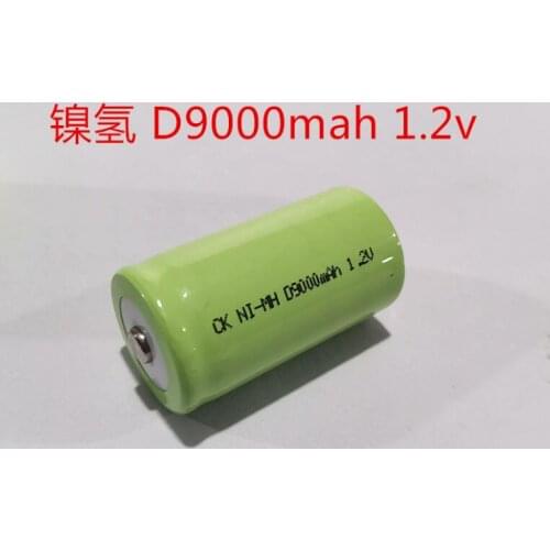 4PCS 1.2V Ni-Mh rechargeable battery 9000mah LR20 R20 D Size NIMH NI MH cell for gas cooker oven burner LED torch and clock