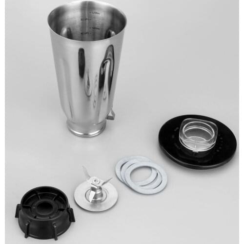 6pcs/kit 5 Cup Stainless Steel Blender Jar Lid/ice Crusher Blade/Base Bottom Screw Cap/Gasket Seal fit for Oster Blender Kitchen