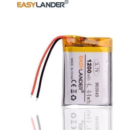 903040 3.7V 1200mah Lithium polymer Battery with protection board For MP5 Bluetooth Earphone F