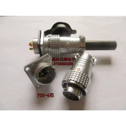 Aviation plug socket connector tp20 ws20-4p 4 core formal m20m 4a-4b