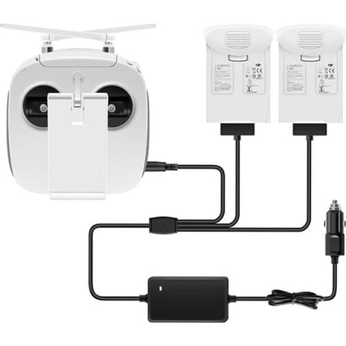 Phantom 4 pro v2.0 Advanced Car Charger for DJI Phantom 4 Pro Drone Battery Remote Control Charger Portable Fast Travel Charging