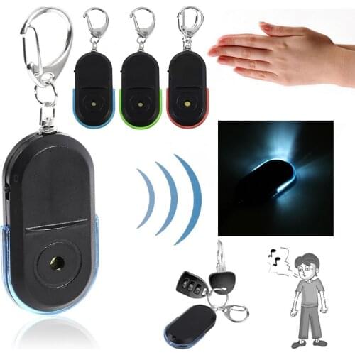 Car Smart Anti-Lost Alarm Wallet Phone Key Finder Locator Keychain Whistle Sound With LED Light Mini Anti Lost Key Finder Sensor
