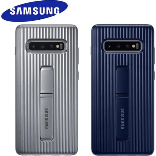 SAMSUNG Galaxy S10 Plus Standing Case Full Protective Shock-Proof Heavy Duty Phone Shell For S10+ S 10 Tough Stand Armor Cover