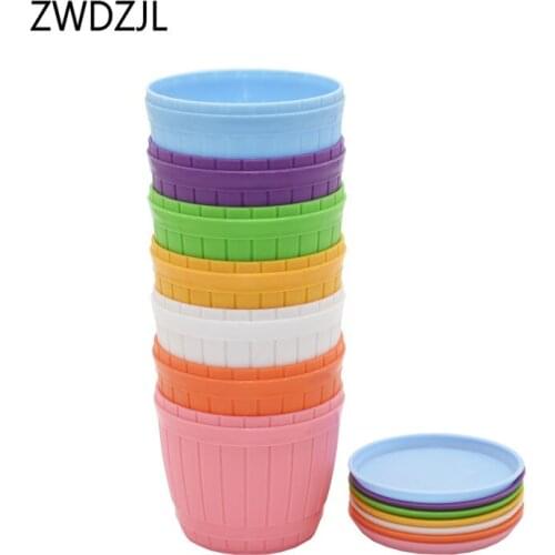 Mini plastic flower potssucculent plants garden pot flowerpots Plateau mini Bonsai balcony decor 25pcs