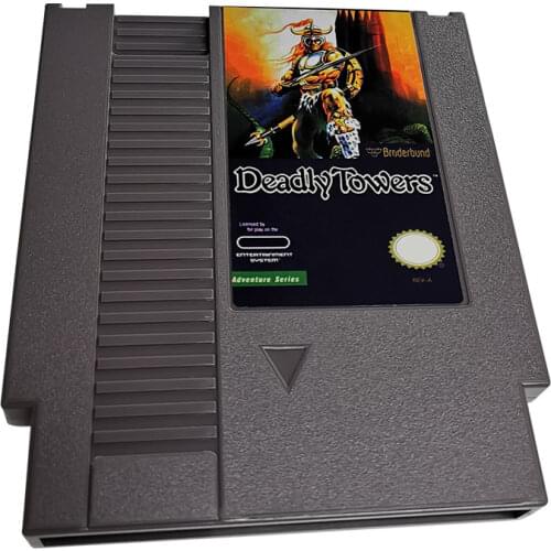 DeadlyTowers-Game Cartridge For NES Console 72 Pins 8bit Single card