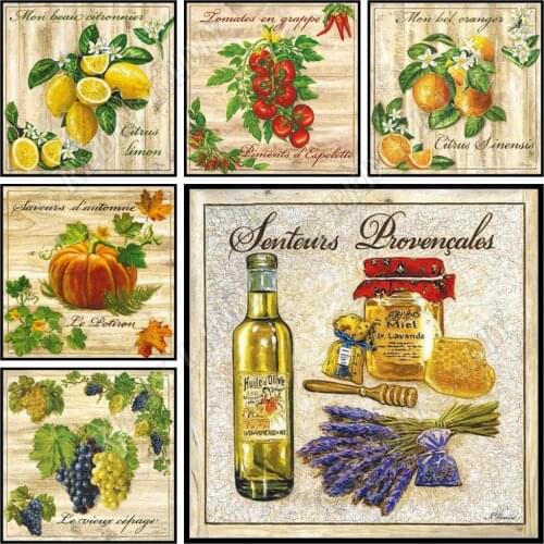 Full Square / Round Diamond Painting Still Life with Fruits Diamond Embroidery Beaded Cross Stitch Crystal Mosaic Picture Crafts