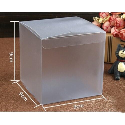 30pcs 9*9*9cm Frosted Pvc Box Plastic Clear Box Gift Boxes For Jewellery/Candy/food Packaging Display Boxes Diy Cases Storage