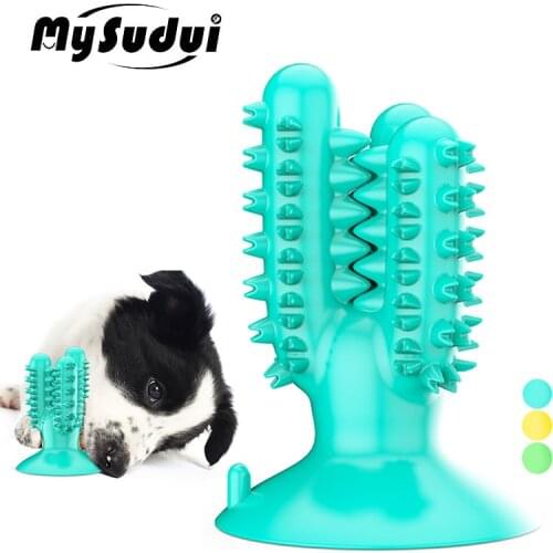 Multifunction Dog Toothbrush Flexible Pet Molar Bite Toy Cleaning Teeth Dog Chew Stick Toys For Aggressive Chewers Treat Toys