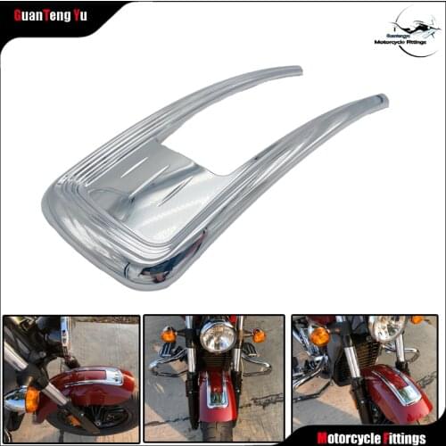 Motorcycle Modified parts chrome-plated ABS front fender surface cover decorative decal sticker for Indian Boy Scout est 1901