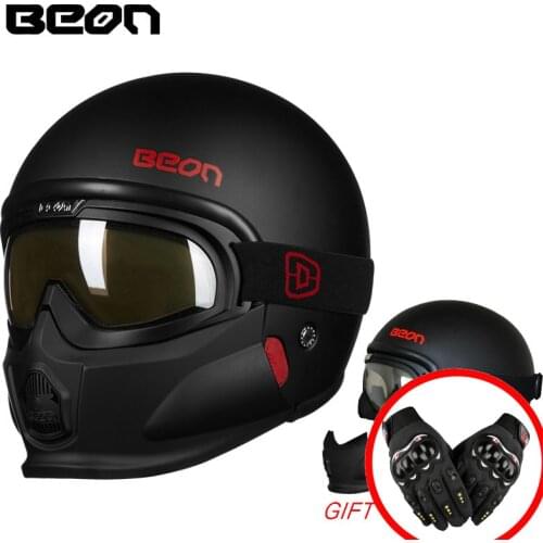 Beon ECE Motorcycle helmets winter motorbike anti-fog visor helmet Open Face Helmet Casque Casco Capacete Helmets chin