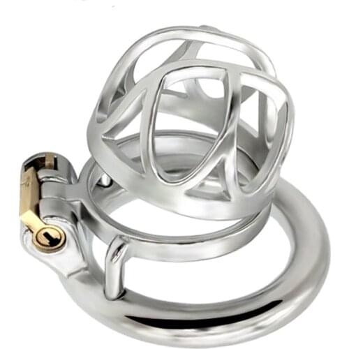 Male Chastity Devices Stainless Steel Cock Cage For Men Metal Chastity Belt Penis Ring Cock Lock Bondage Adult Products Sex Toy