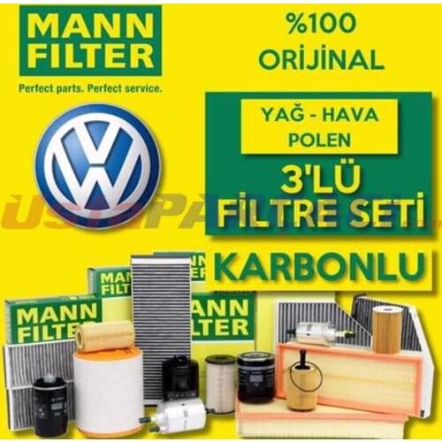 For VW Golf 7 1.2 1.4 TSI Mann-Filter Filter Care Set 2013-2019