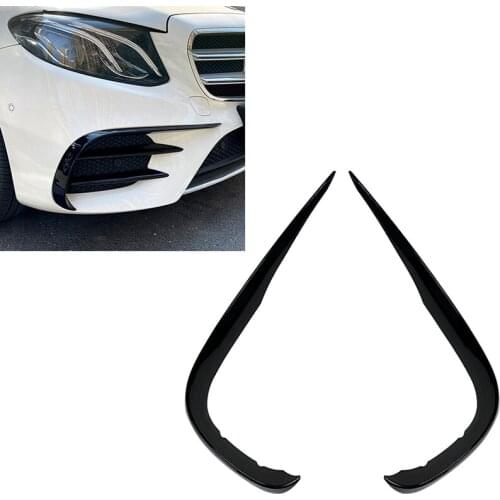 NEW-Front Bumper Lip Splitter Spoiler Fog Lamp Grille Cover Trim for Mercedes-Benz E Class W213 E200 E260 E300 2016-2020