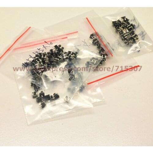PHISCALE 4.5*4.5 Tact Switch Kit through hole commonly used 10 x 20= 200pcs
