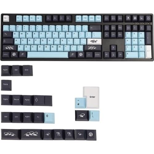 Custom Keycaps Cherry Profile 132 Key Set Dye-Sub Keycaps 61/64/68 / KBD75 / 84