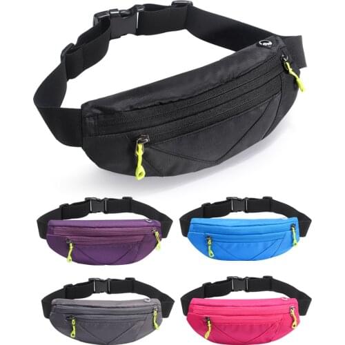 2020 New Outdoor Waterproof Waist Bag Ultra Thin Mini Running Fitness Fanny Pack Sport Phone Waist Pack Casual Mens belt bag