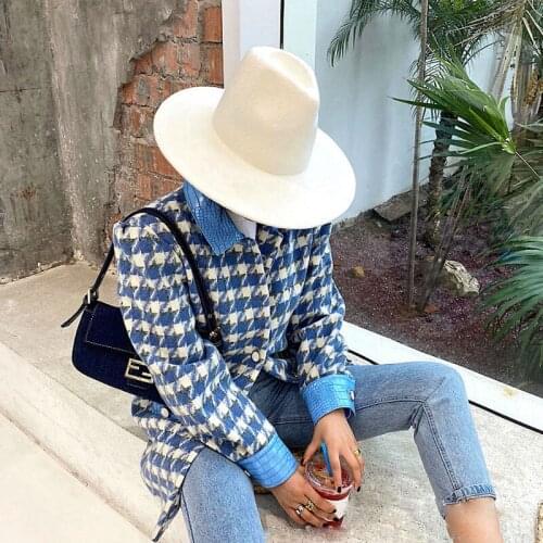 Fashion Vintage Designer Wool Hat For Women Winter Warm High Top Causal Fedora Panama Jazz Hat Cape Quality Fascinator Chapeau