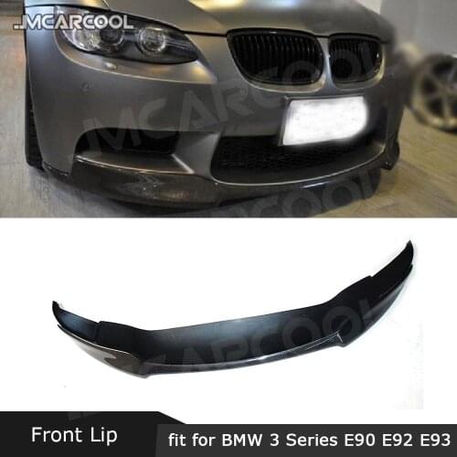 Carbon Fiber / FRP Front Bumper Lip Spoiler for BMW 3 Series E90 E92 E93 M3 2009 - 2012 V Style Chin Spoiler