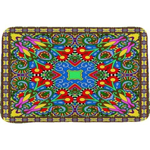 Ethnic Style National Customs Rug Hallway Carpets and Rugs for Bedroom Living Room Carpet Kitchen Bathroom Anti-Slip Floor Mats