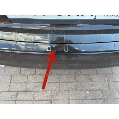 Rear Bumper Protector Sill Trunk Rear guard Tread Plate cover Trim For Volvo XC60 2018 2019 2020 2021 Car styling