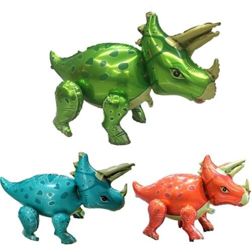 1pc Giant 4D Walking Dinosaur Foil Balloons Birthday Party Decorations Kids Babyshower Gender Reveal Dinosaur Party Decor Globos