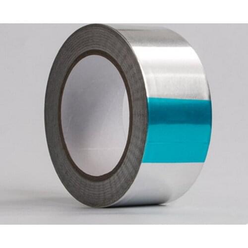 5 Rolls Width 55mmx30m,Aluminum Foil tape Coated With arcylic Adhesive,Heat-resistant,waterproof,radiation protection,shielding
