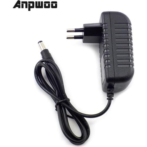 ANPWOO 12V 2A 2000mA US EU Plug 100-240V AC to DC Power Adapter Supply Charger Charging adapter for LED Strip Lamp Switch