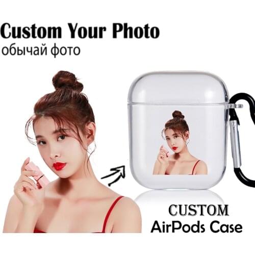 For Air Pods 1 2 Pro Case Custom Image Name Logo Soft TPU Cases for Bluetooth Wireless Airpod Cover DIY Customized Photo Letters
