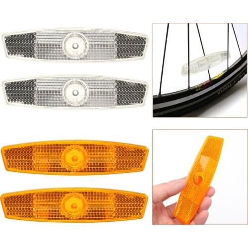 CYT 1pair Bicycle Bike Wheel Safety Spoke Reflector Reflective Mount Clip Warning-W128