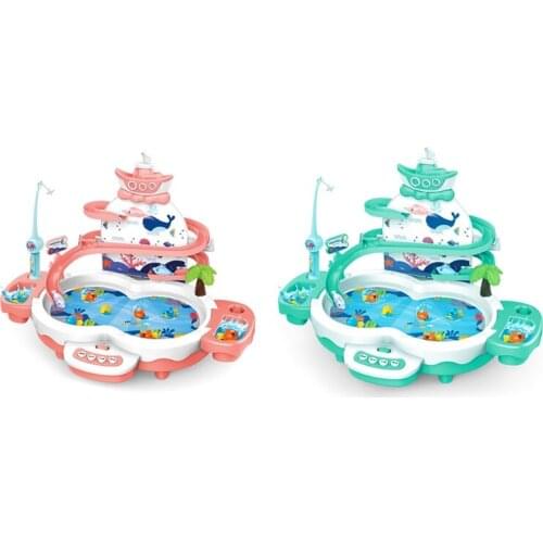 Electronic Toy Fishing Set With Magnetic Pond Lets Go Fishing Musical Fishing Game For Boys Girls Toddlers Party Favors
