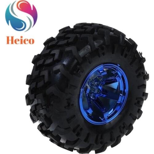130mm RC Car Wheel Off-road Tire Brass Coupling Hex Hexagon Coupling Truck Rubber Tyre for Remote Control Robot Smart Car Kit