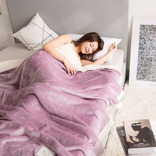 Mantas lisas para camas, manta de Sherpa suave, manta gruesa de franela cálida, manta a cuadros para sofá, manta polar