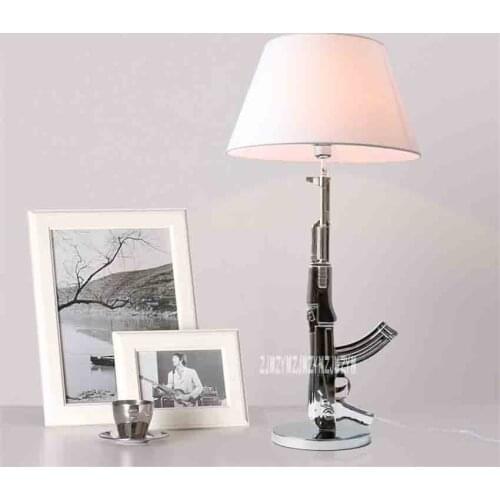 New Modern Design Fashion Desk Lamp Chrome Silver/Golden Button Switch Table Lamp Desk Lighting Bedside Lamp Working Light 5W