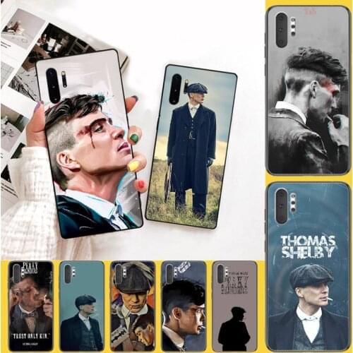 PENGHUWAN Peaky Blinders Thomas Shelby Soft Silicone Black Phone Case for Samsung Note 3 4 5 7 8 9 10 pro M10 20 30