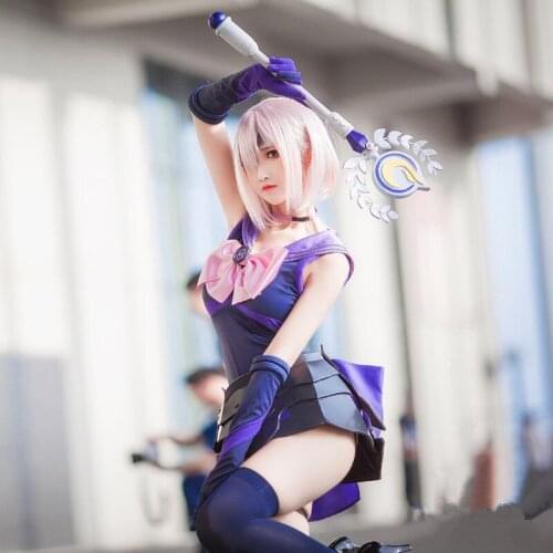 2019 New Hot Fate/Grand Order Servant Mash Kyrielight Dress Magic Girl Sexy Jumpsuits Sailor suit cosplay costume For Women