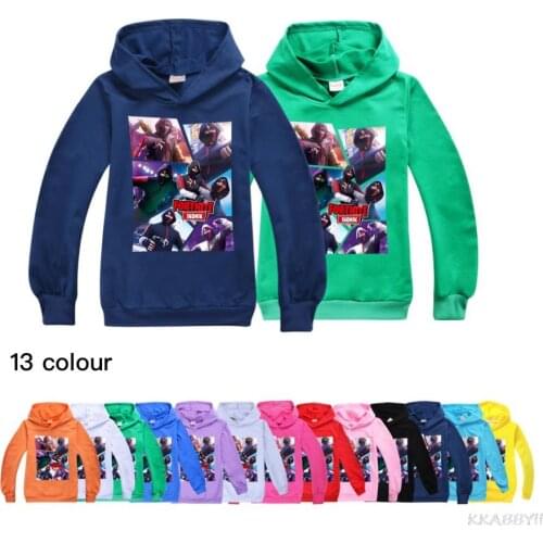 Fortnites new spring childrens hooded sweater long-sleeved sweater hoodie baby boy girl autumn Keep warm Sweatshirt