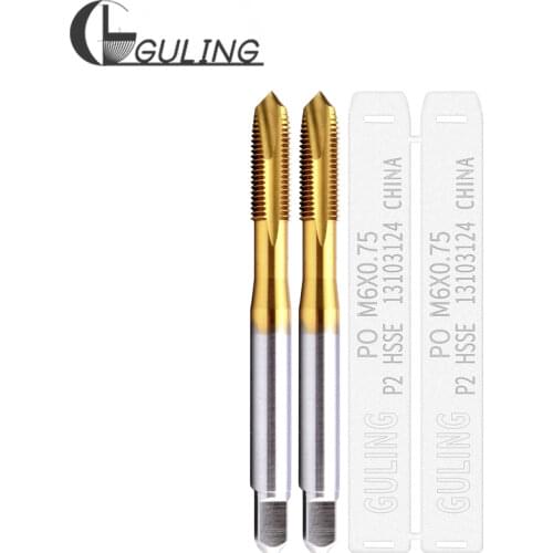 HSSE Metric Fine Thread With Tin Spiral Pointed tap M1.4 M1.6 M1.8 M2 M2.2 M2.5 M3 M3.5 M4 M4.5 M5 M5.5 M6 M7 M8 M9 M10 Taps