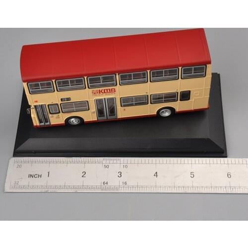 Wholesale Kids HK Bus 1/76 Scale KMB Double-decker Bus Model Car Toy for In Stock