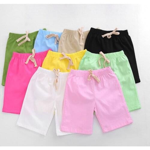 Network Children Cotton Pants Summer Baby Middle Pants Girls Boys Pants Beach Pants