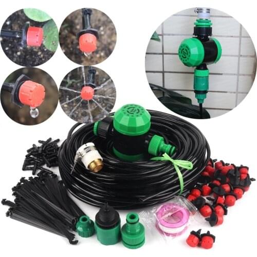 40M~5M Drip Irrigation System Automatic Watering System Garden Irrigation Timer Controller Micro Drip Watering Kits Easy Use
