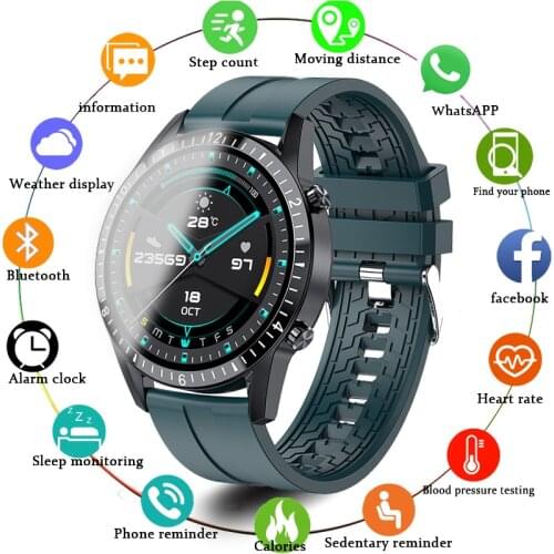Bluetooth Phone Smart Watch Men Waterproof Sport Fitness Watch Health Tracker Weather Display smartwatch Woman for Xiaomi Huawei