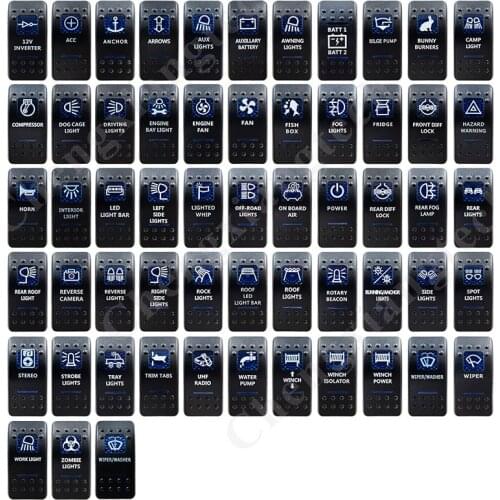 Blue Led Car Boat Truck Rocker Switch For Carling ARB Narva Style-Auto 4x4-ON OFF Switch-Heaps Designs