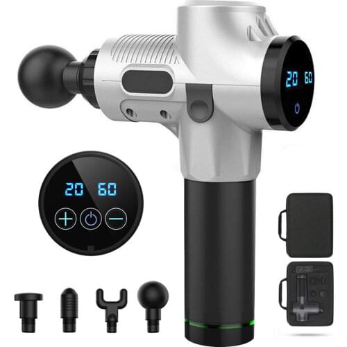 1200-3300r/min High Frequency Vibrating Muscle Massager Gun Pain Relief Fitness Gear Deep Tissue Massage Therapy with Bag