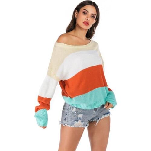 Fall 2021 new knit color turtleneck turtleneck bat long sleeves take bottom sweater women